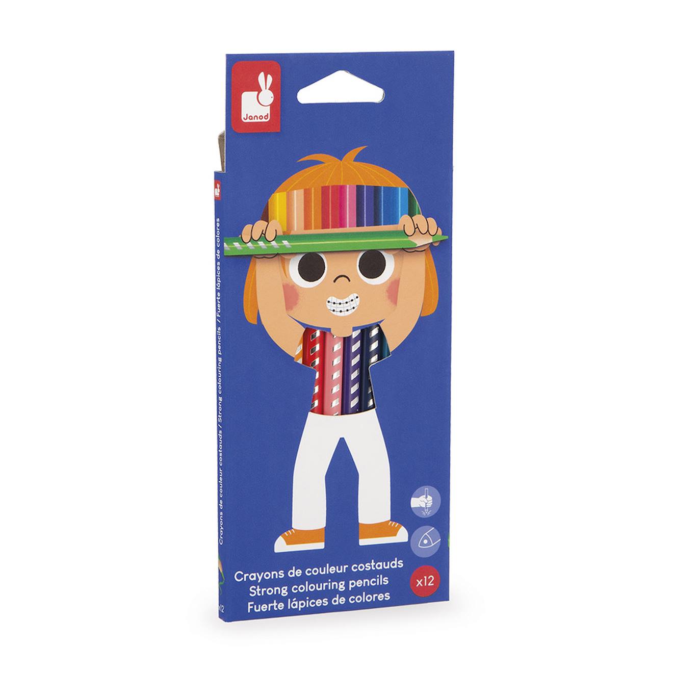 Crayons de couleur x12 - colo multicolore