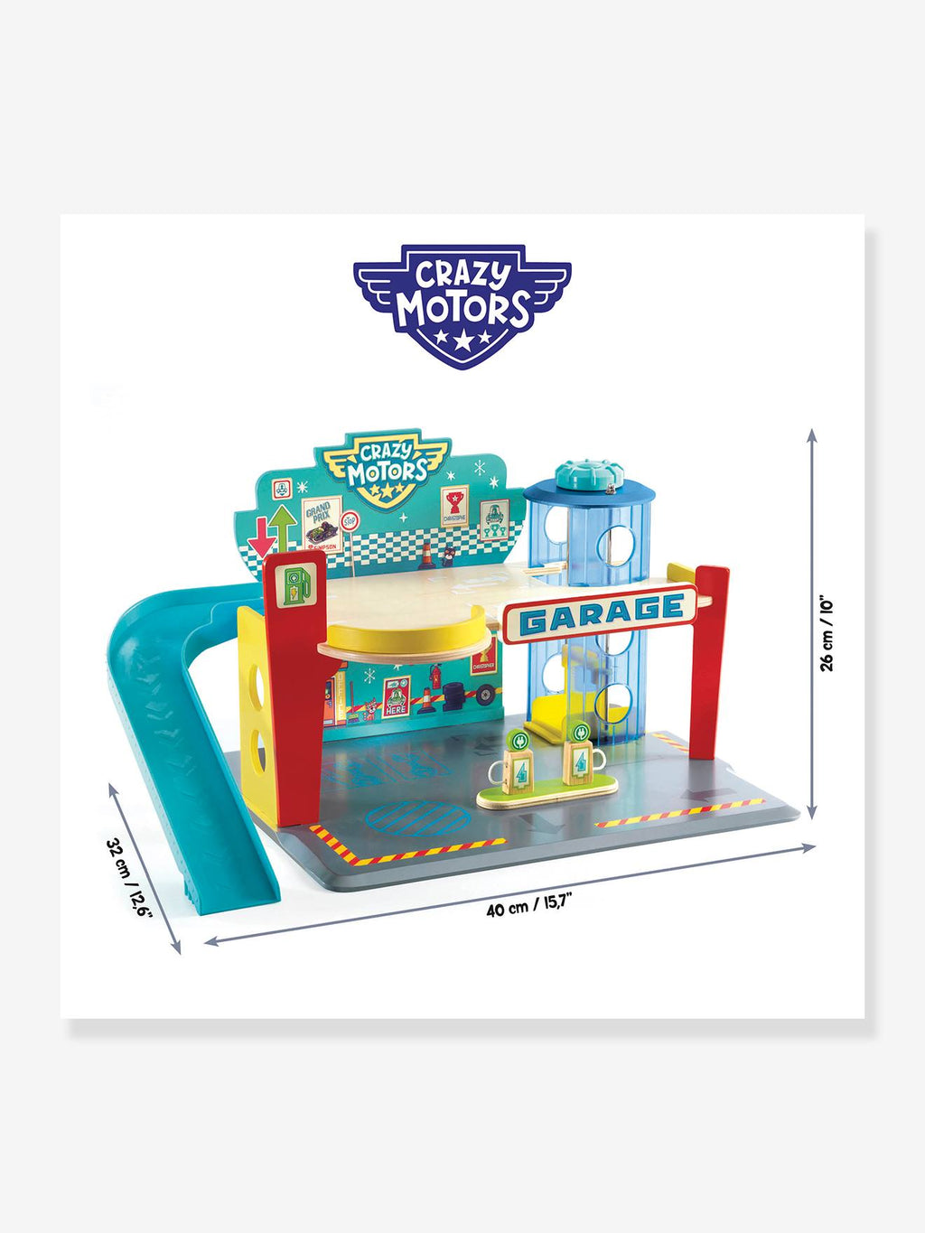 Crazy motors garage multicolore