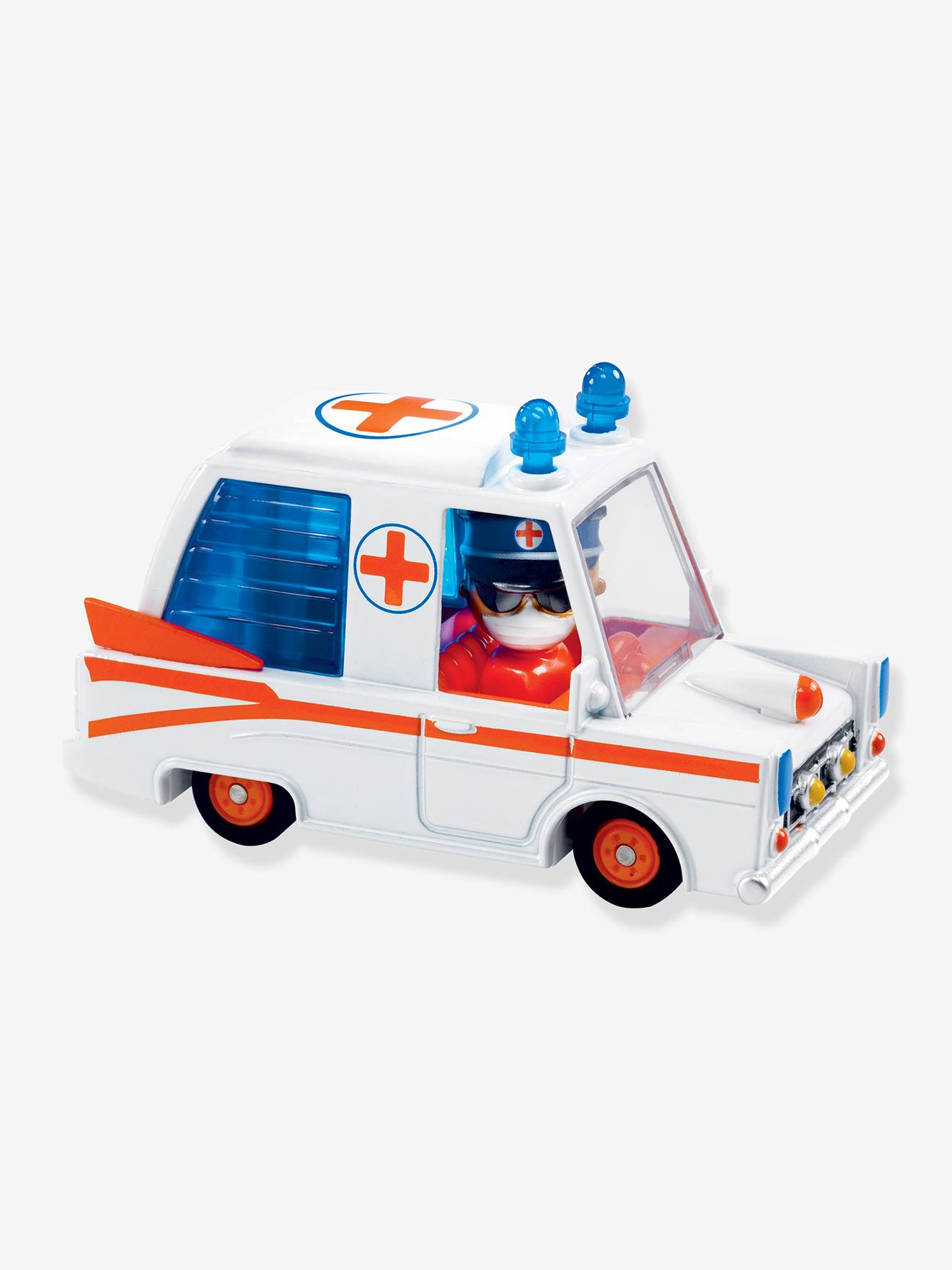 Crazy motors hurry ambulance blanc