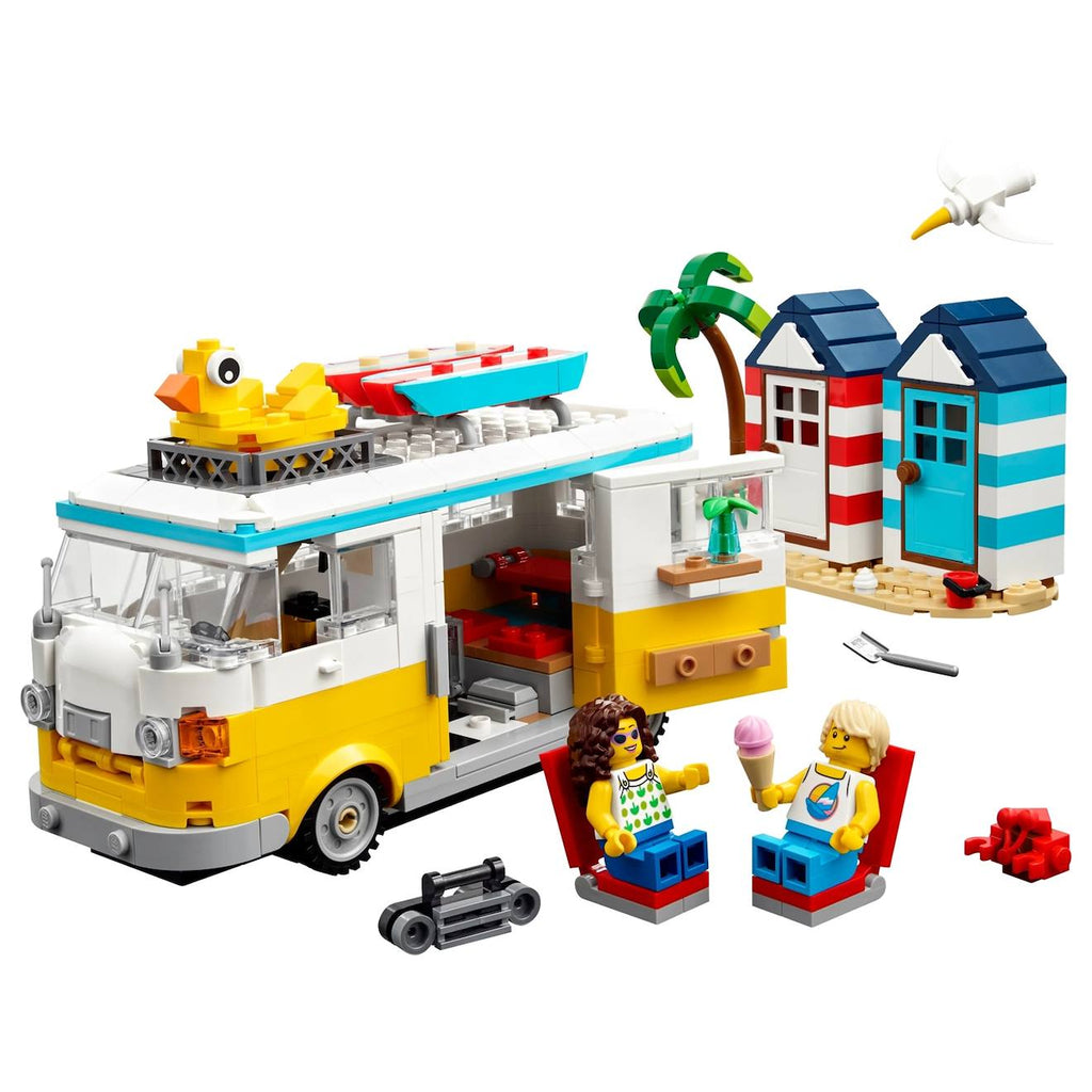 Creator 3 en 1 camping-car à la plage 31138 multicolore