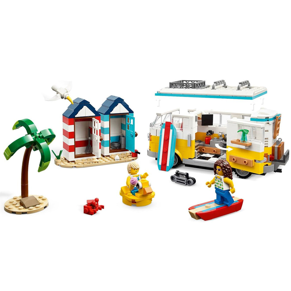 Creator 3 en 1 camping-car à la plage 31138 multicolore