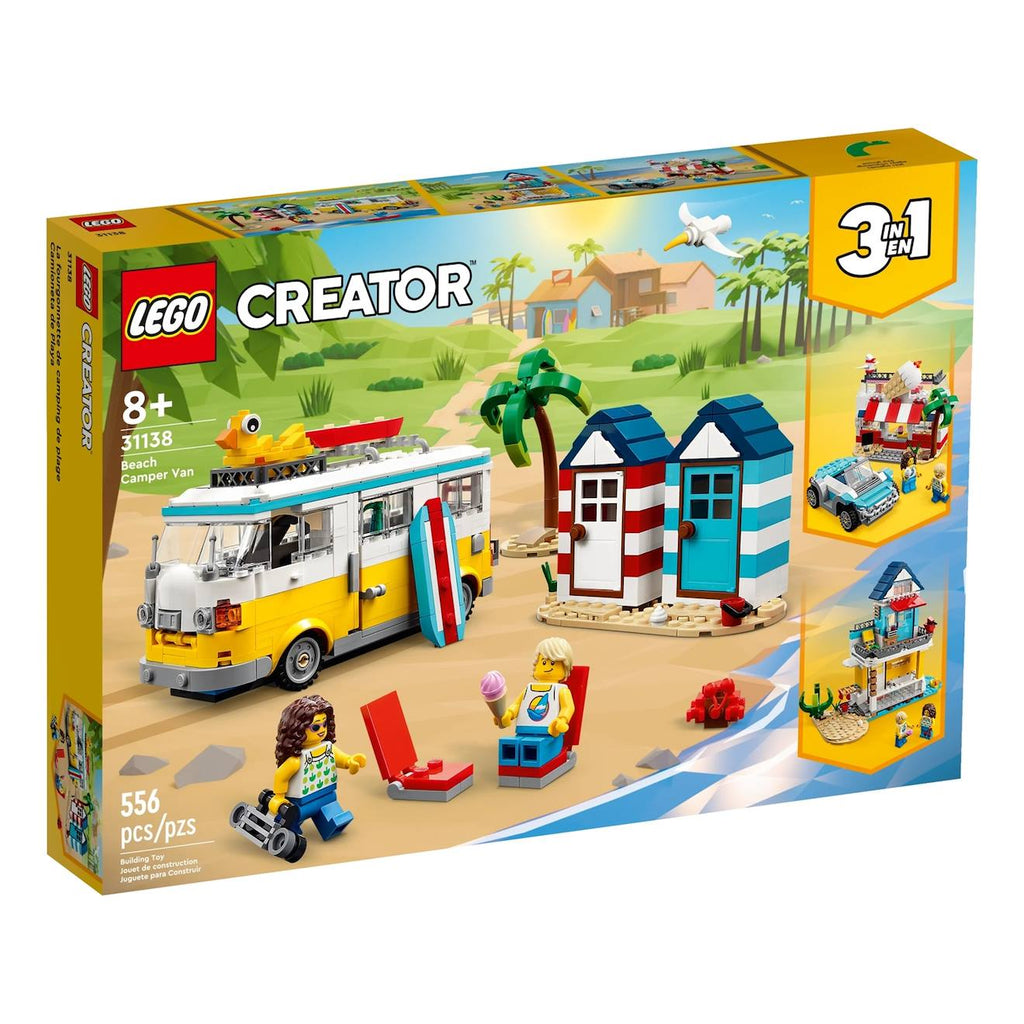 Creator 3 en 1 camping-car à la plage 31138 multicolore