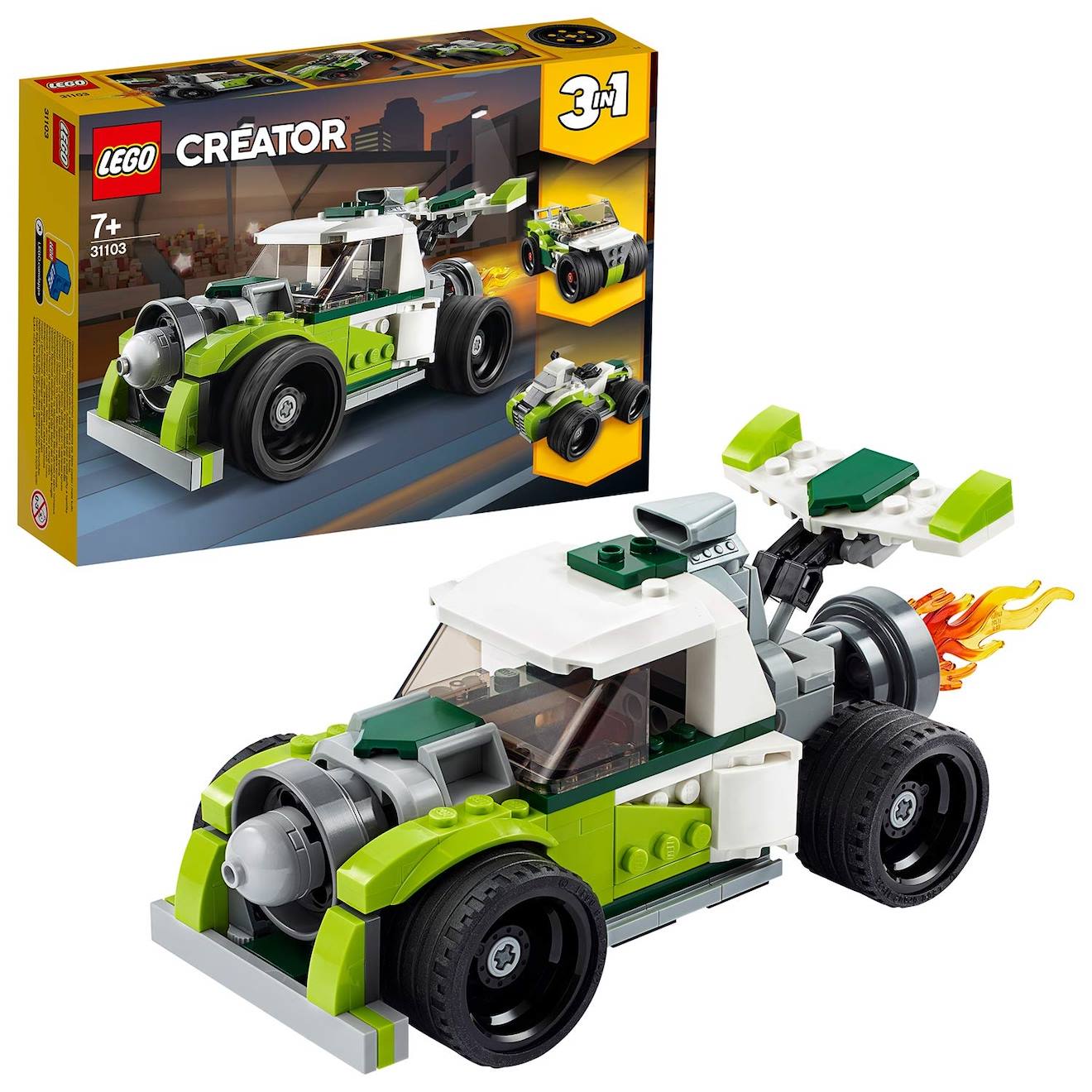 Creator 3 en 1 - le camion-fusée 31103 vert