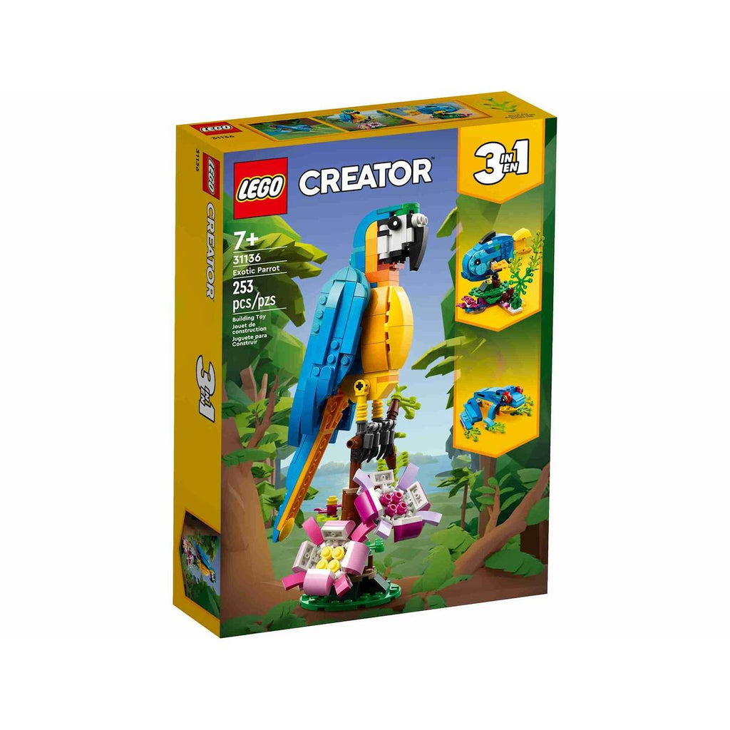 Creator 3 en 1 le perroquet exotique 31136 multicolore
