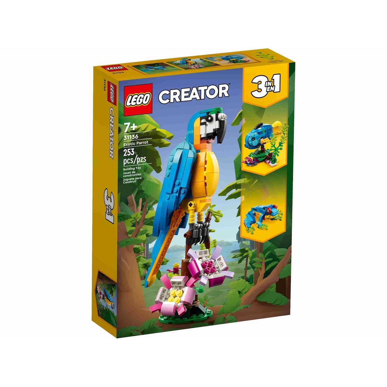 Creator 3 en 1 le perroquet exotique 31136 multicolore