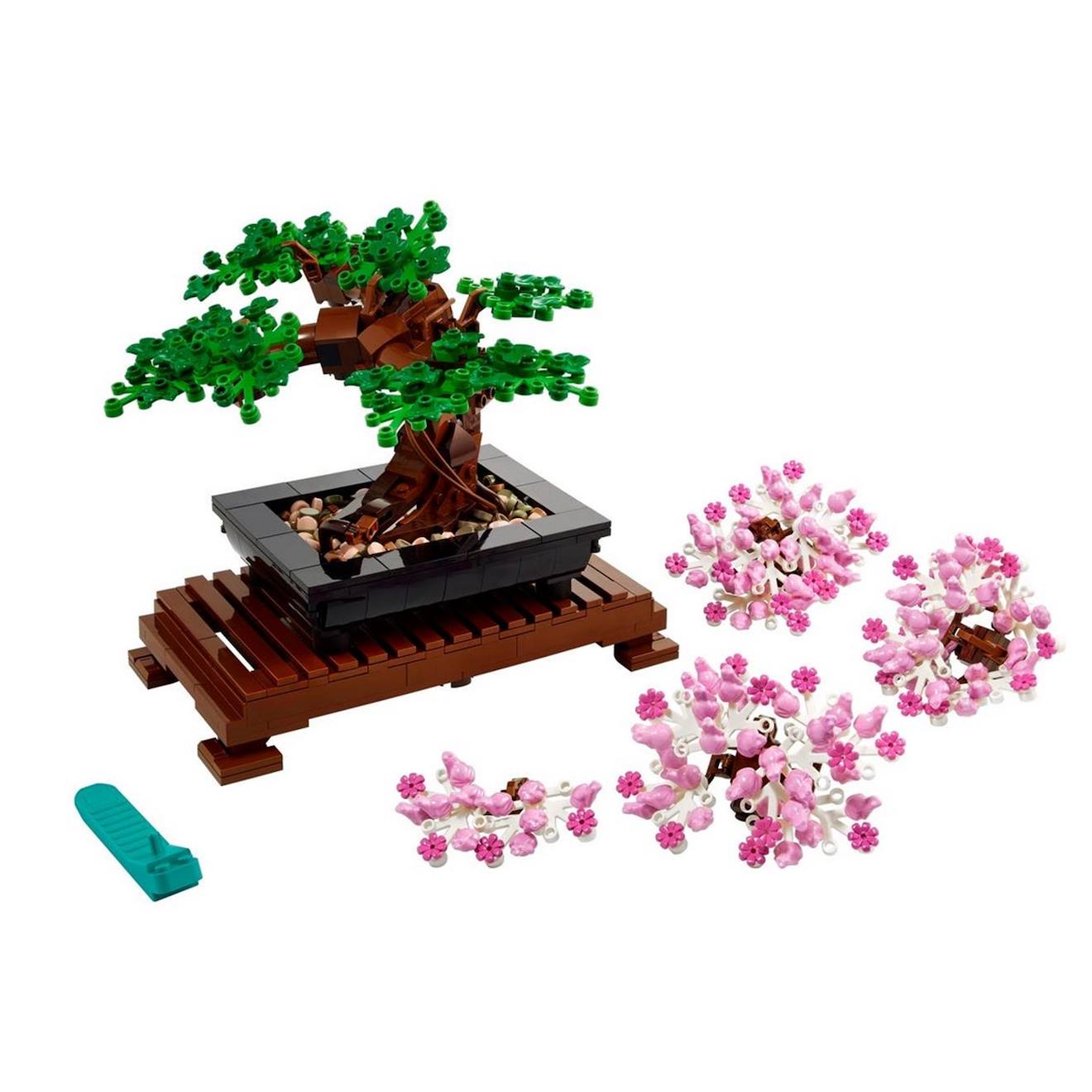 Creator expert lot de 2 articles - bouquet de fleura et arbre bonsaï 10280 10281 multicolore