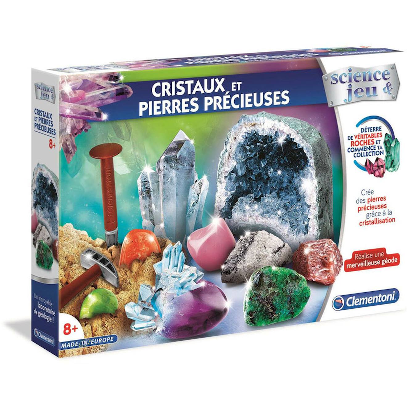 Cristaux et pierres précieuses multicolore