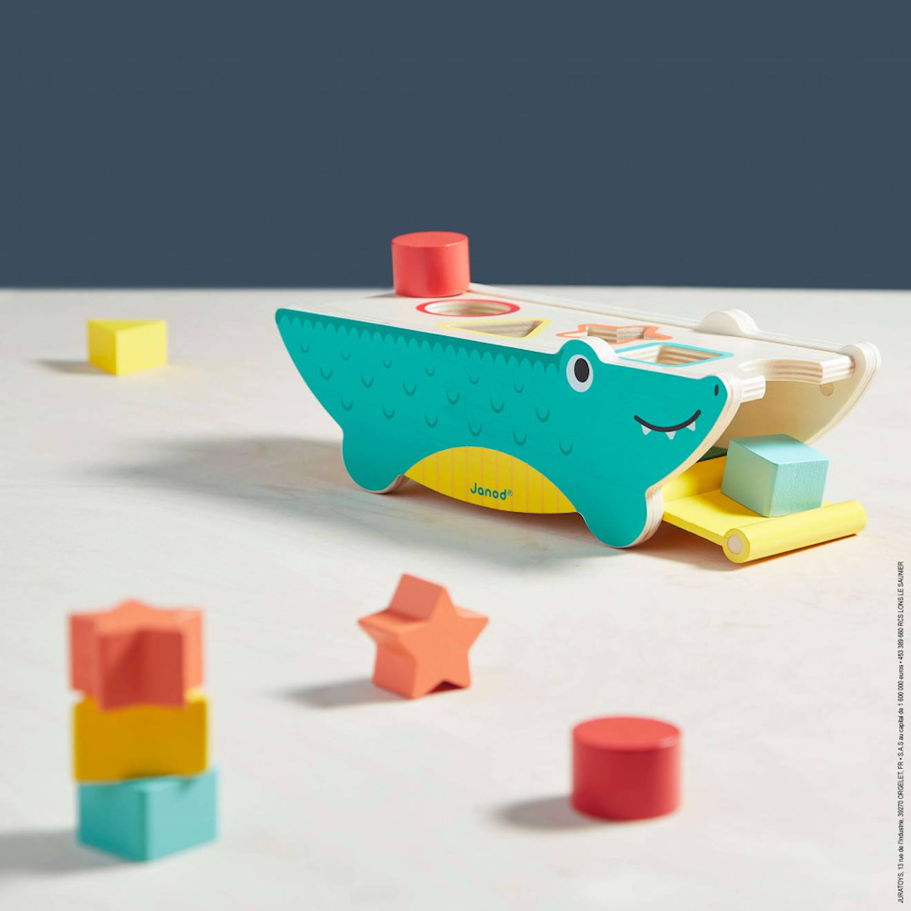 Croco des formes tropik en bois FSC multicolore