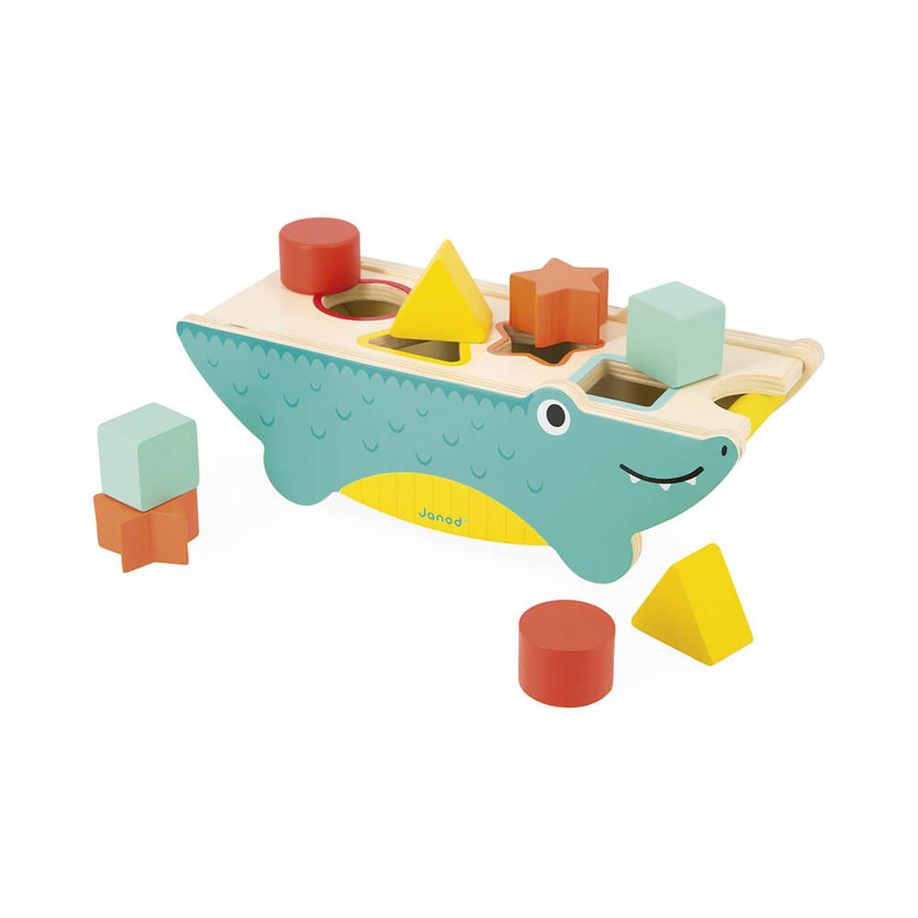 Croco des formes tropik en bois FSC multicolore