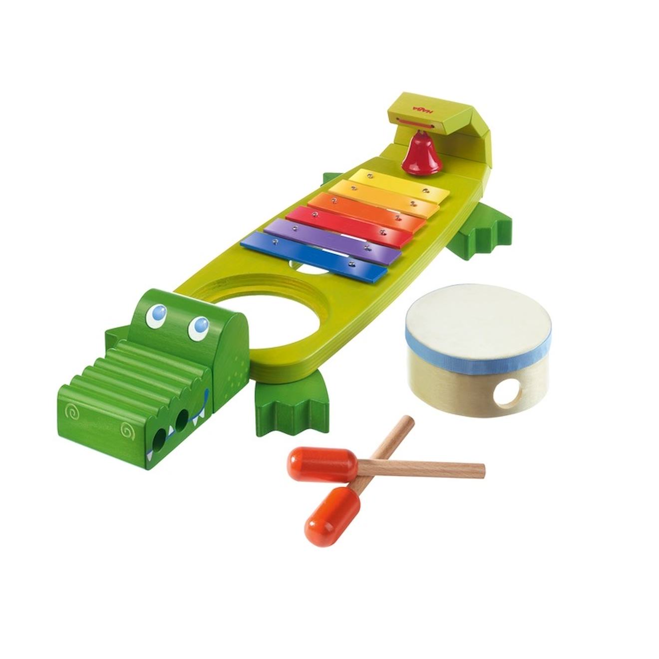 Crocodile musical vert