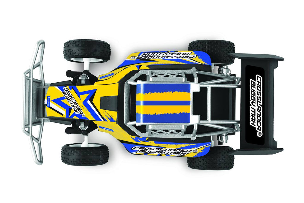 Crosslander buggy max – voiture buggy télécommandée rechargeable jaune