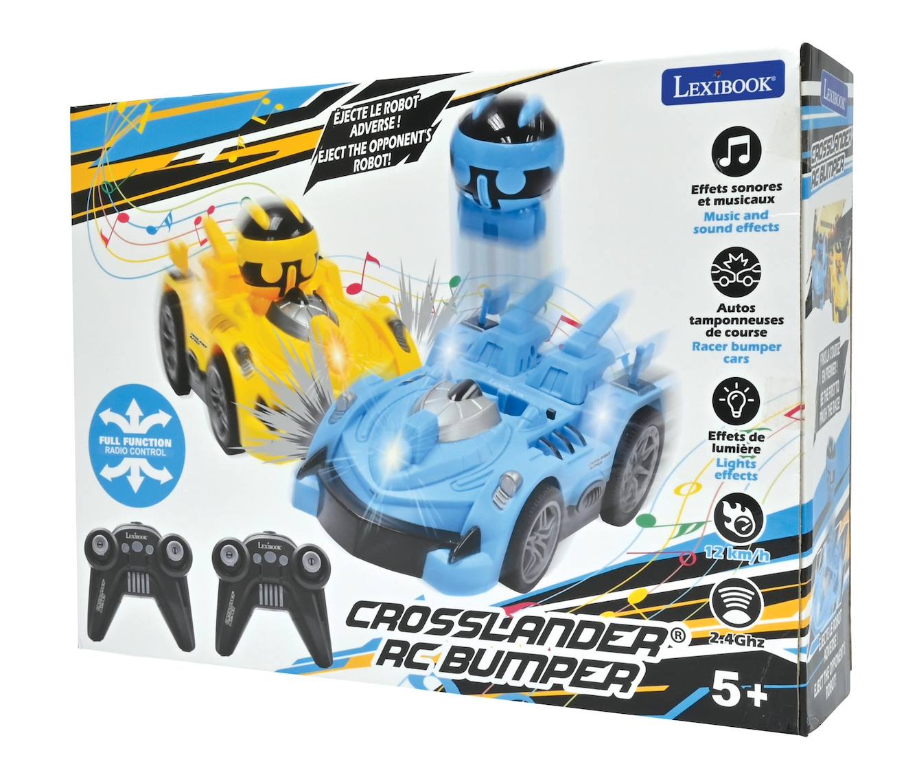 Crosslander bumper – set 2 voitures bumper avec 2 figurines amovibles multicolore