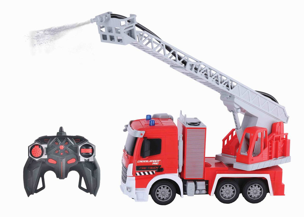 Crosslander pro camion de pompiers télécommandé rouge