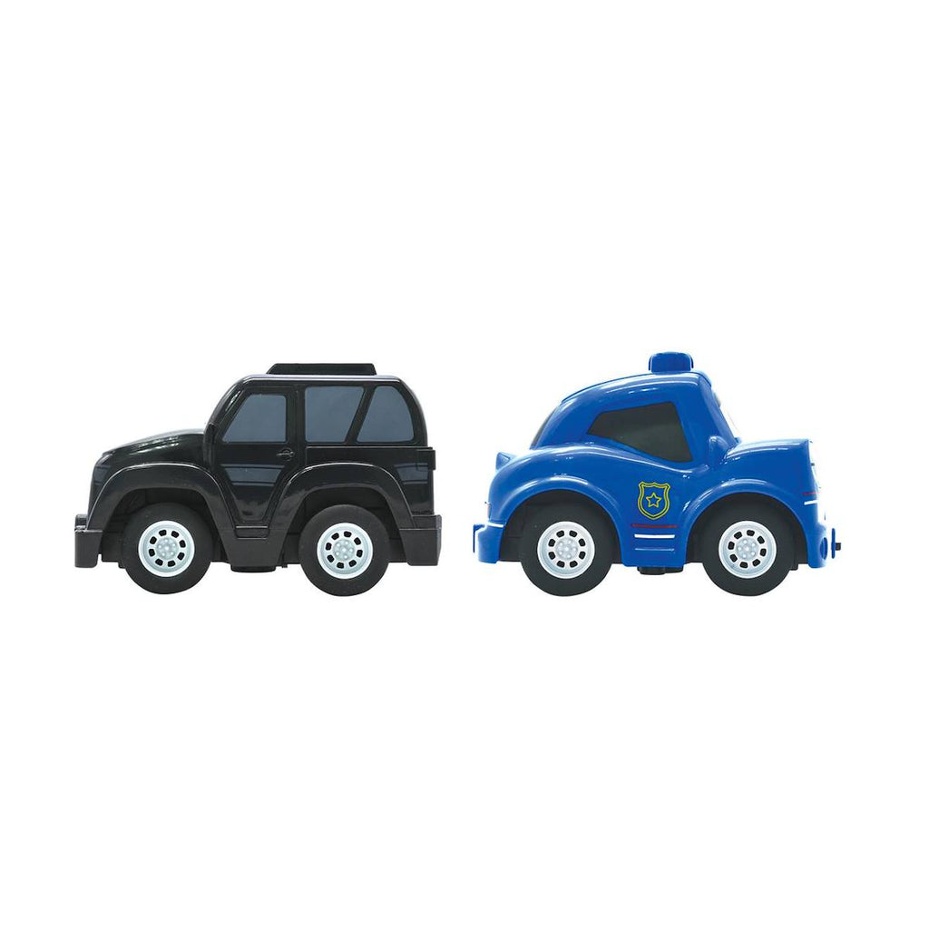 Crosslander twin – set de voiture télécommandée policier et voleur multicolore