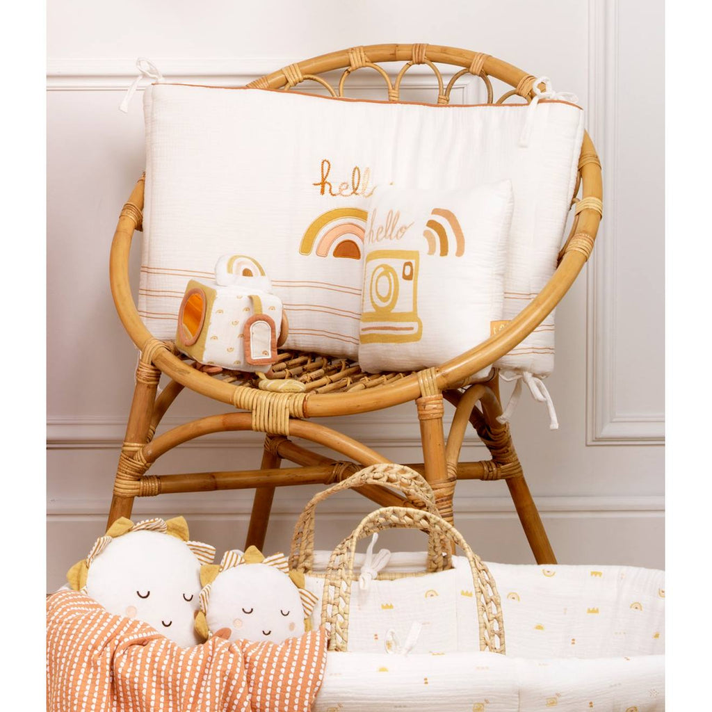 Cube d'activités en coton - sunlight blanc