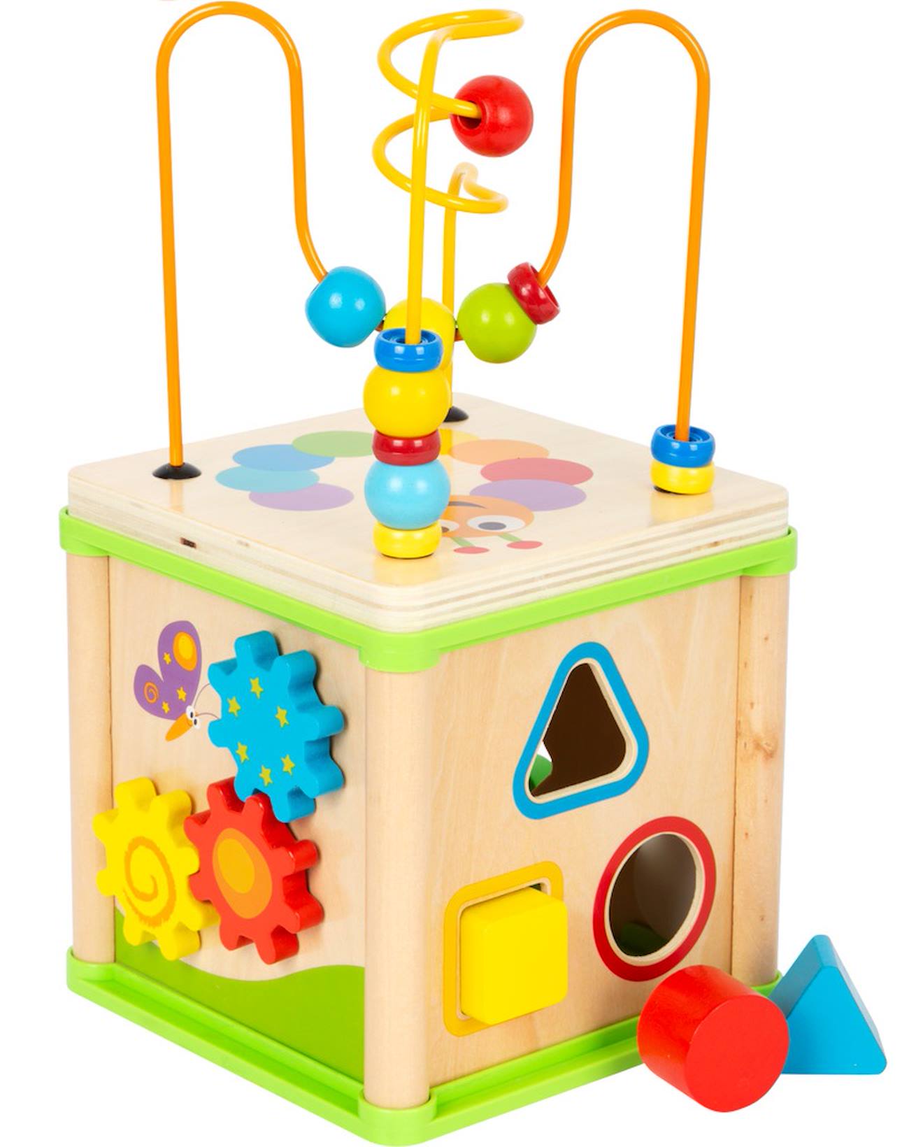 Cube d'activités insectes beige