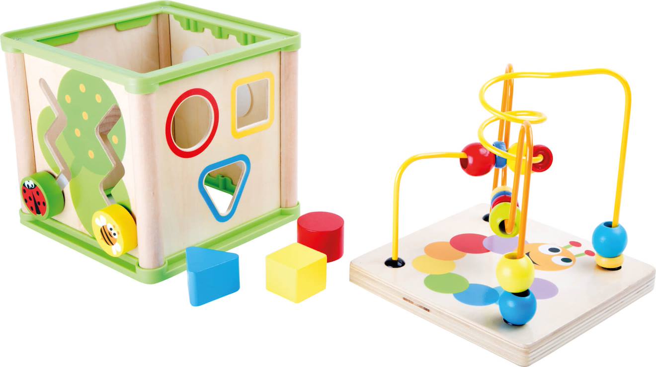 Cube d'activités insectes beige