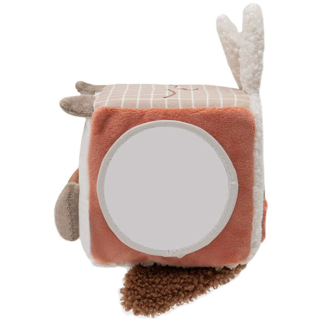Cube d'activités spring garden gris, marron, blanc