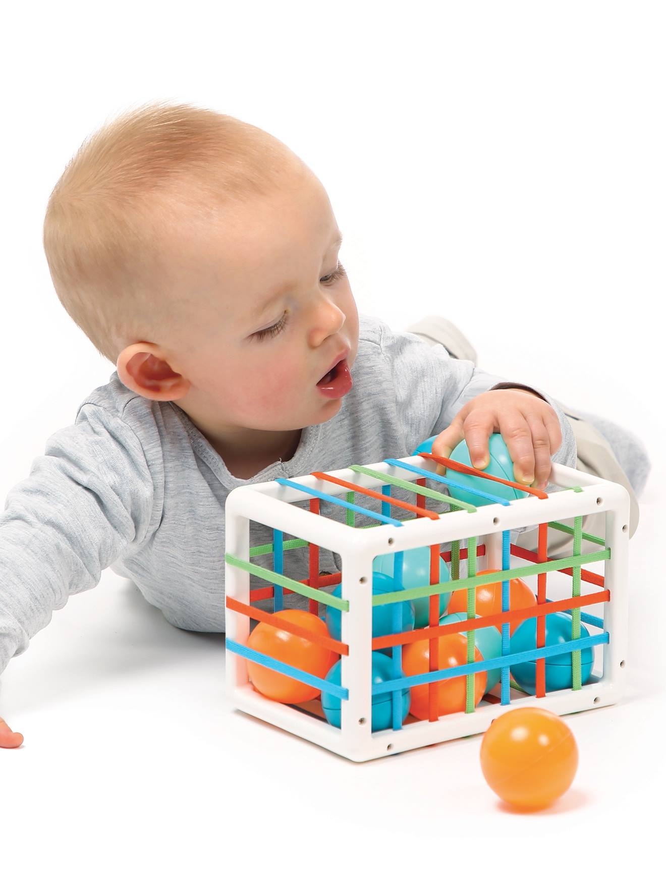 Cube de manipulation multicolore