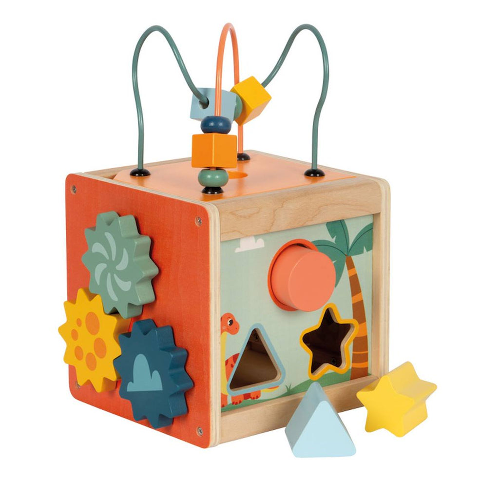 Cube de motricité dino orange