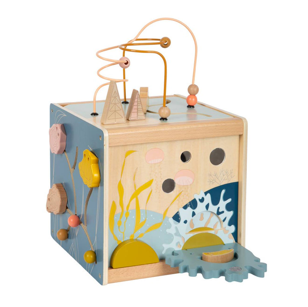 Cube de motricité seaside bleu