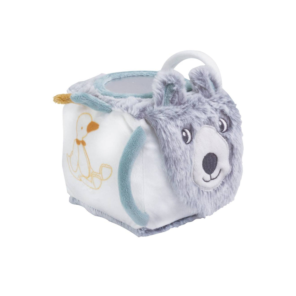 Cube d'éveil bébé gris