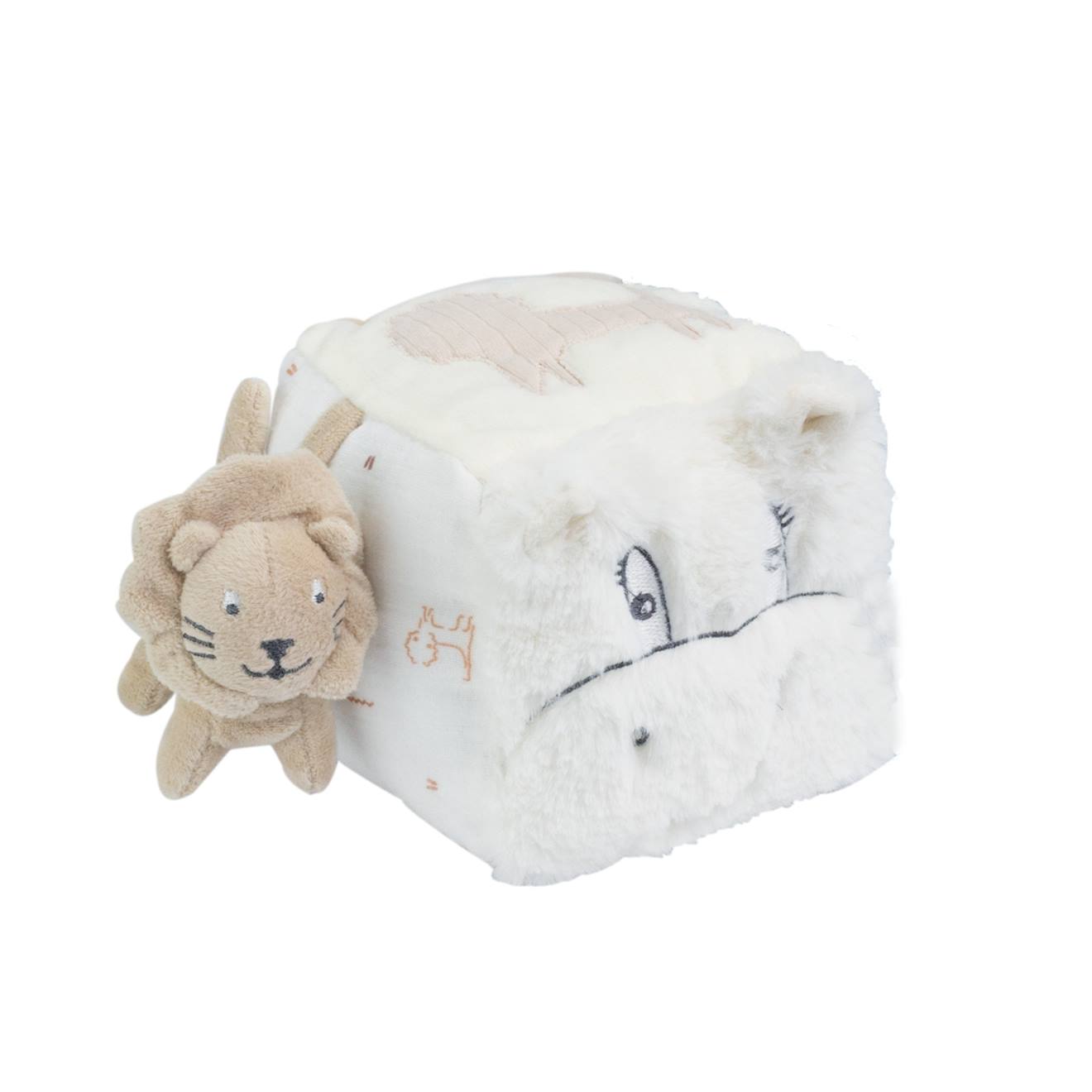 Cube d'éveil beige