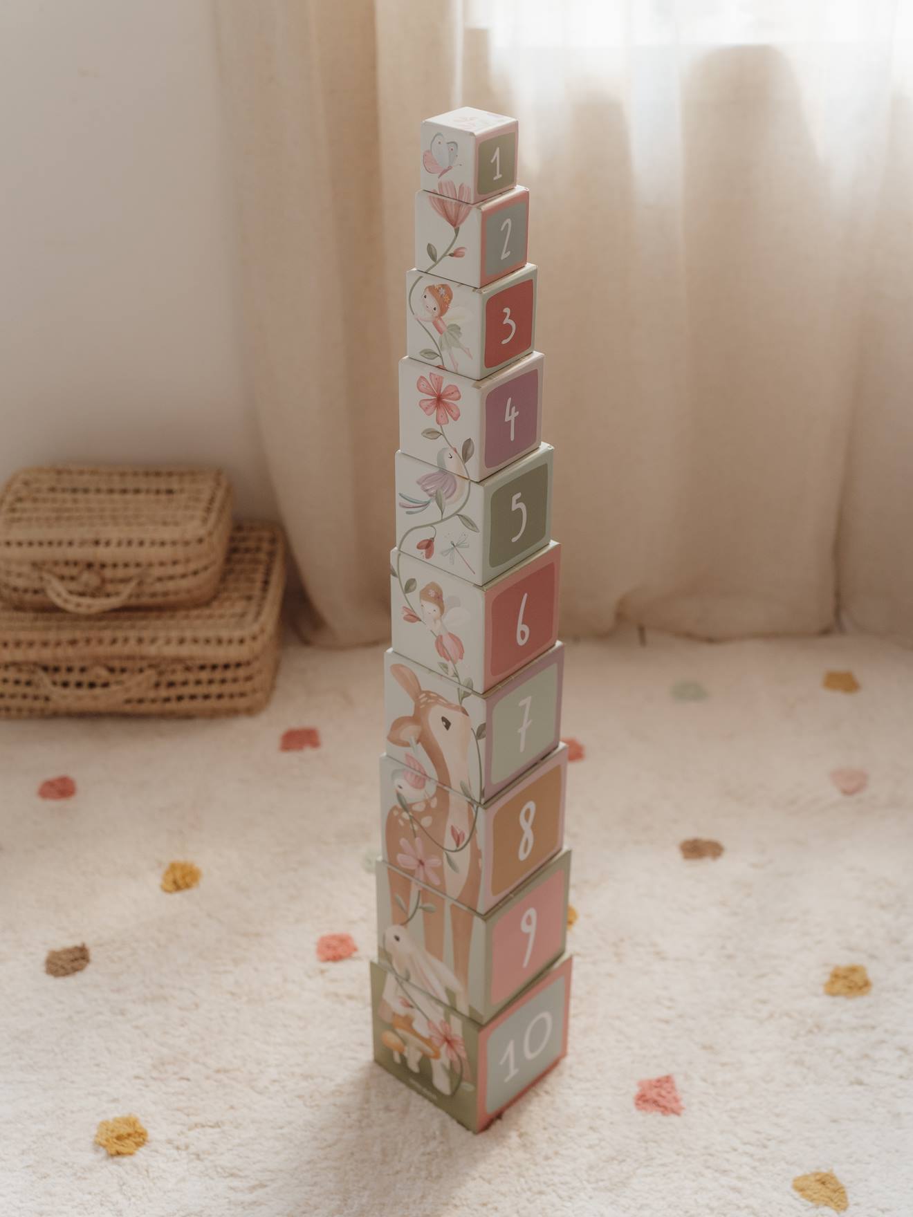 Cubes à empiler en carton - fairy garden