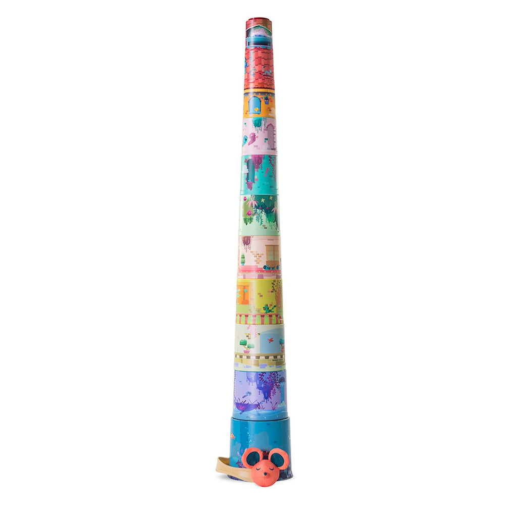 Cubes empilables mystery castle orange