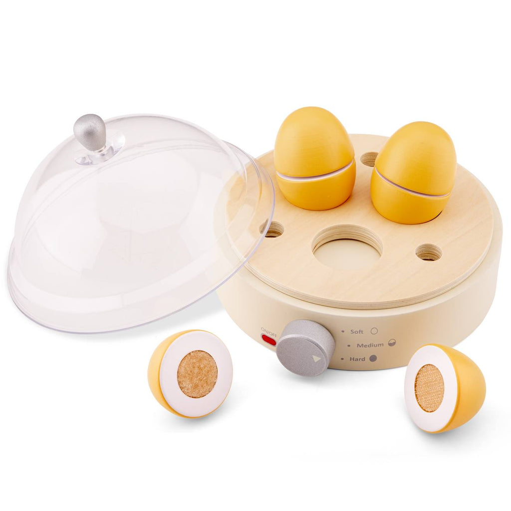 Cuiseur à œufs en bois beige