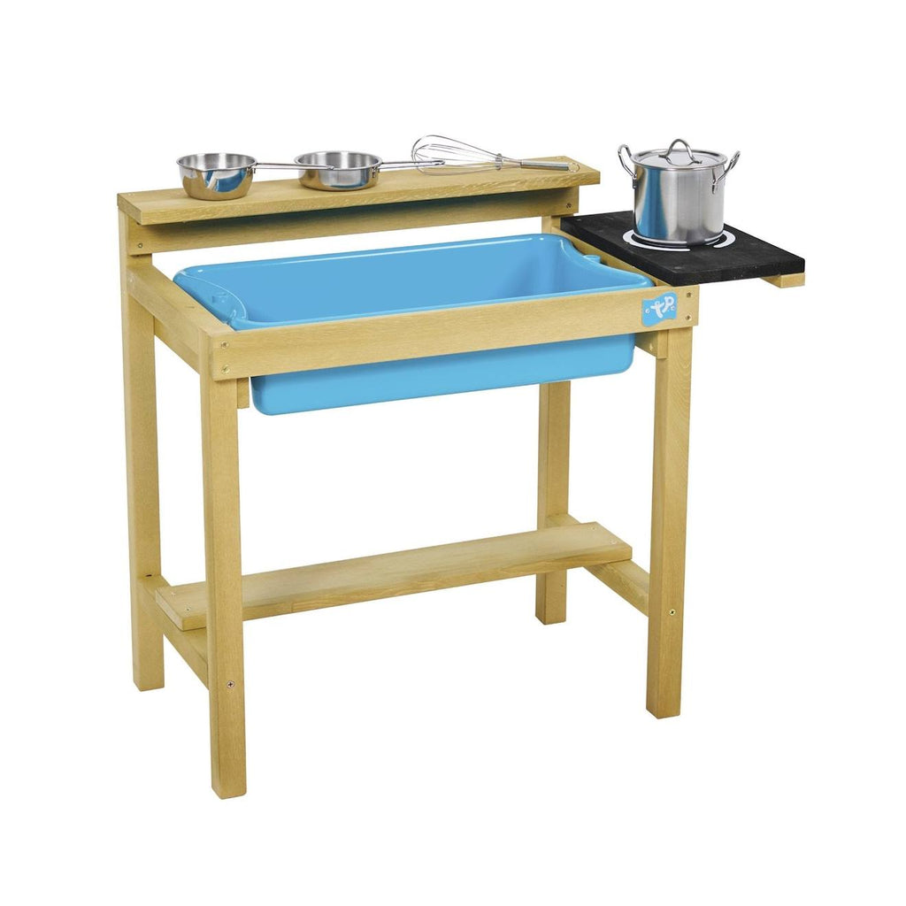 Cuisine extérieure premier âge early fun bois FSC marron - bleu - noir