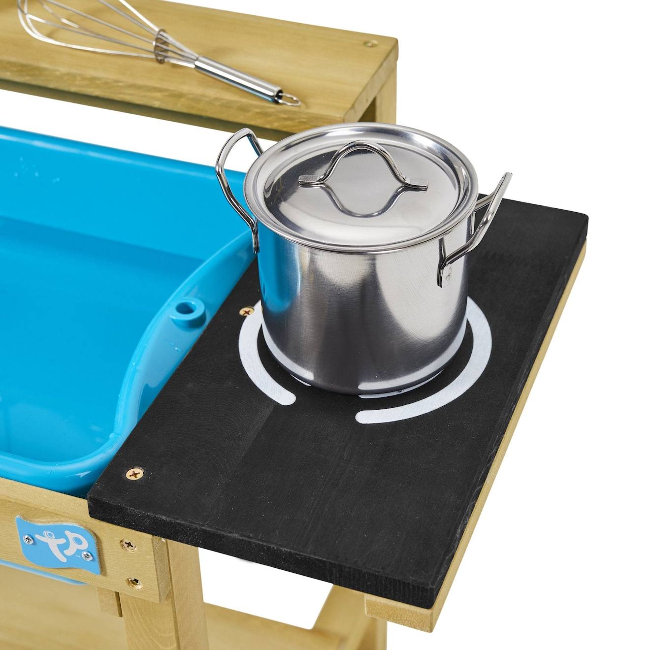 Cuisine extérieure premier âge early fun bois FSC marron - bleu - noir