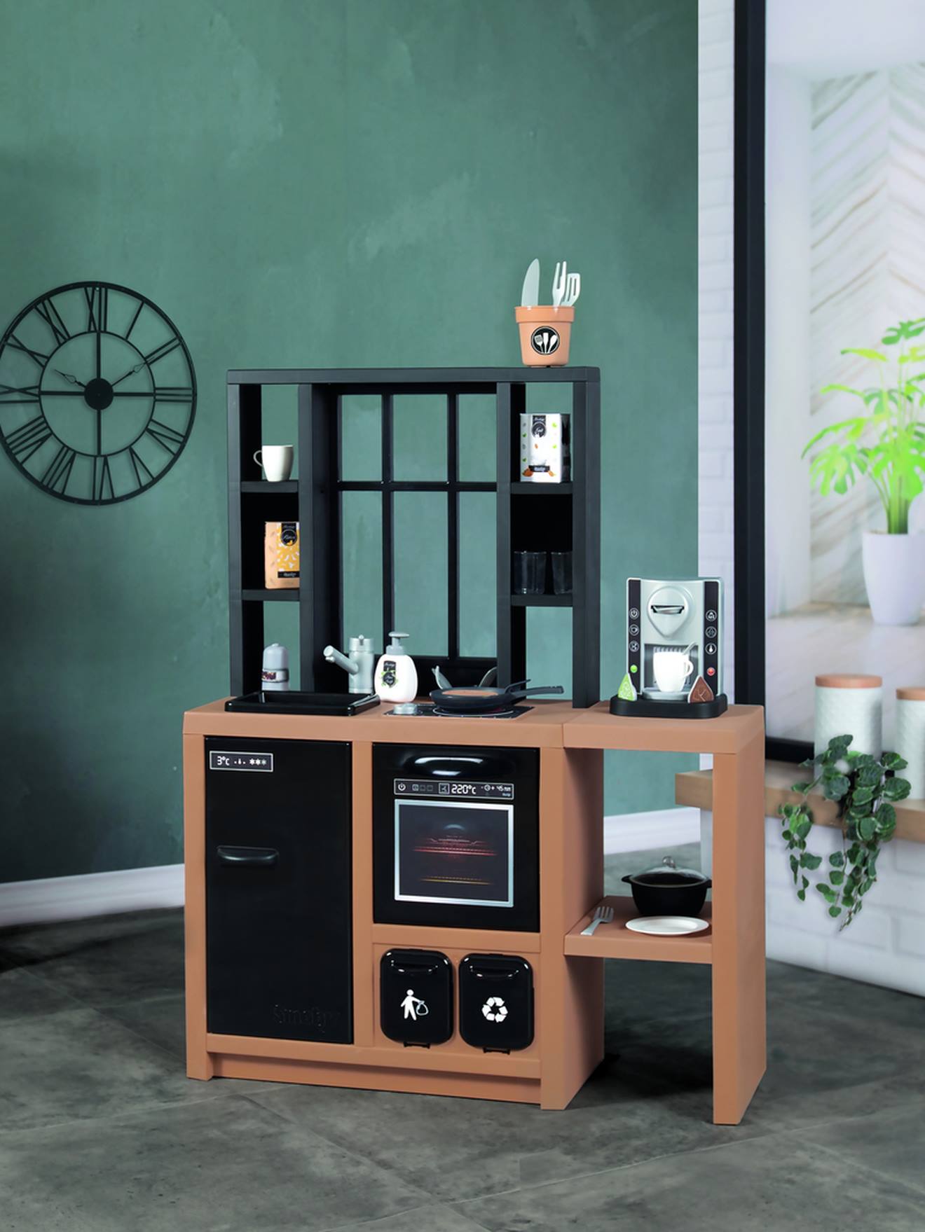 Cuisine loft marron