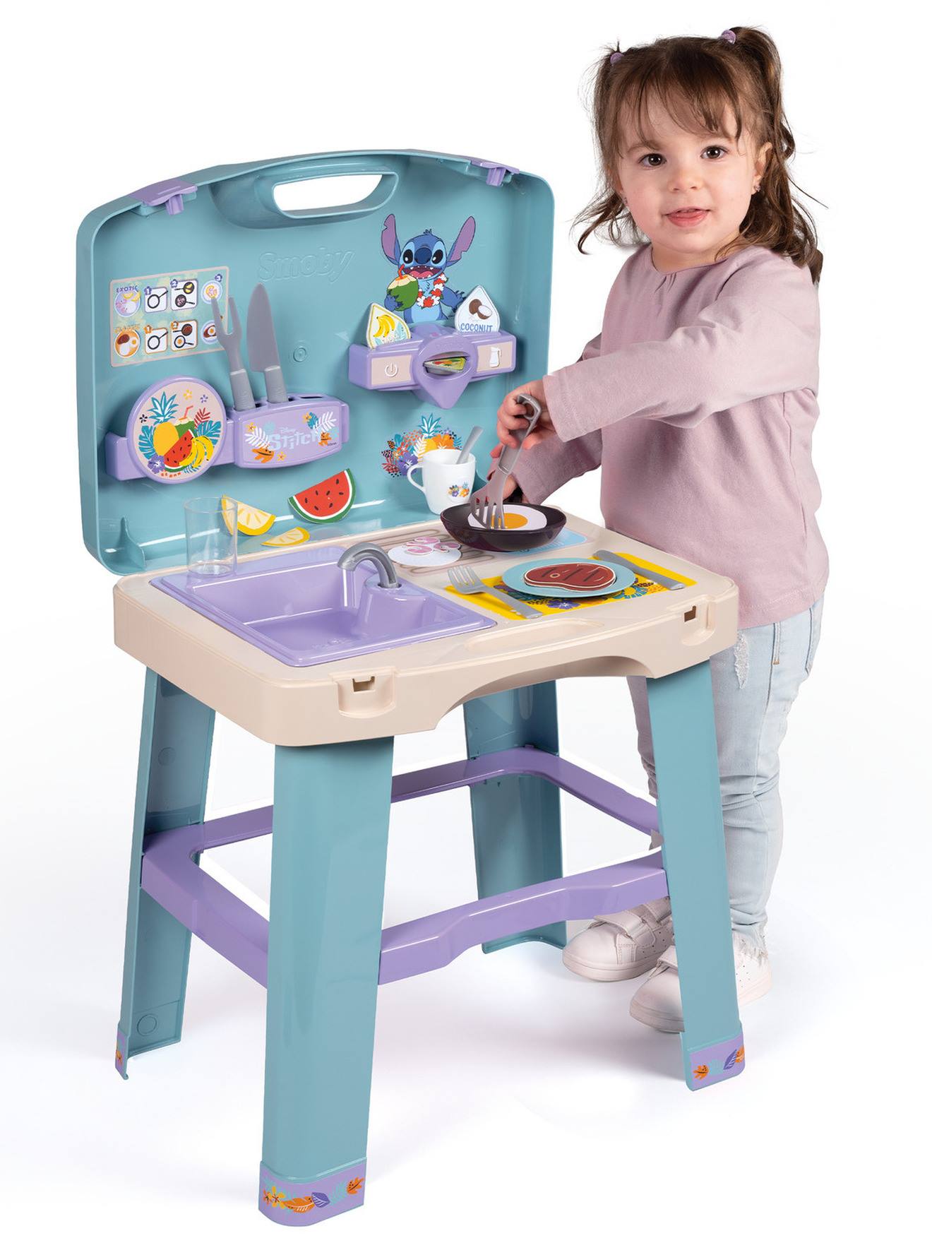 Cuisine transportable Stitch bleu