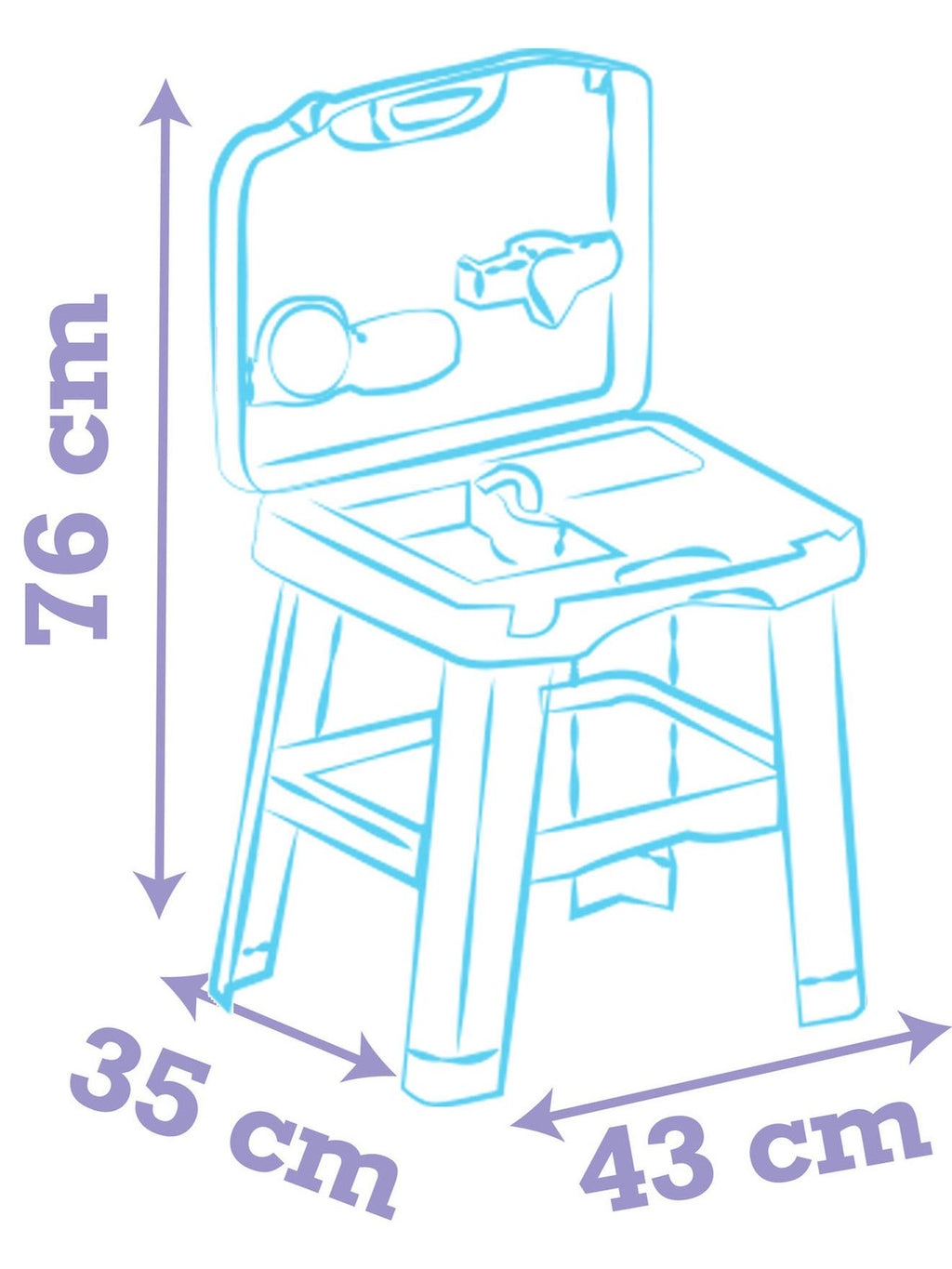 Cuisine transportable Stitch bleu