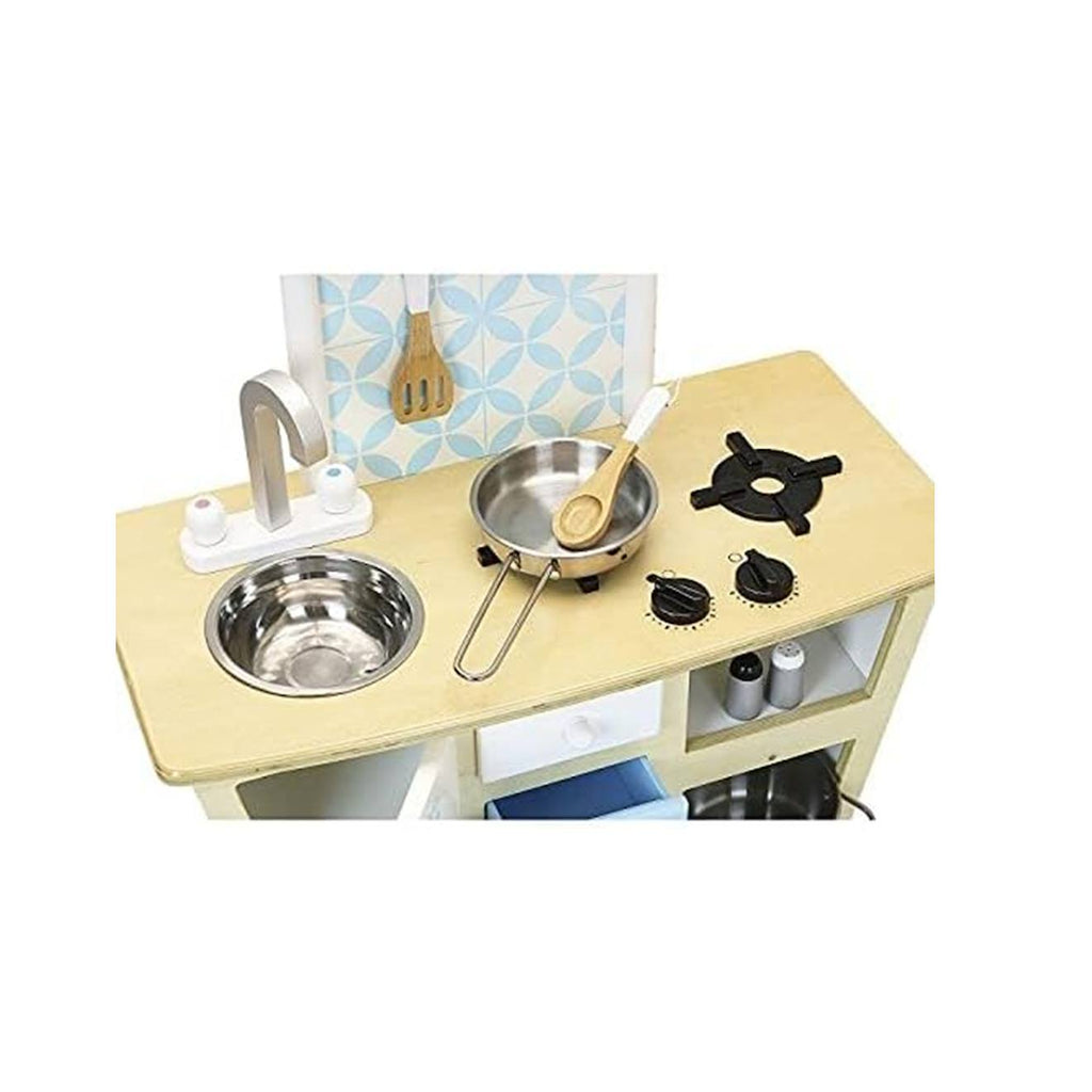 Cuisine vintage bleu