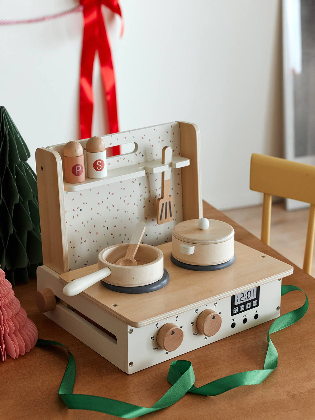 Cuisinette en bois FSC à poser écru