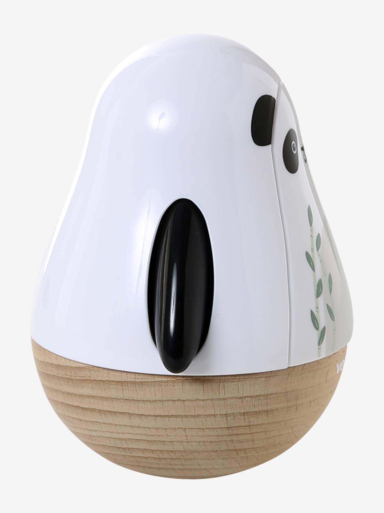 Culbuto musical panda tanzanie en bois FSC blanc