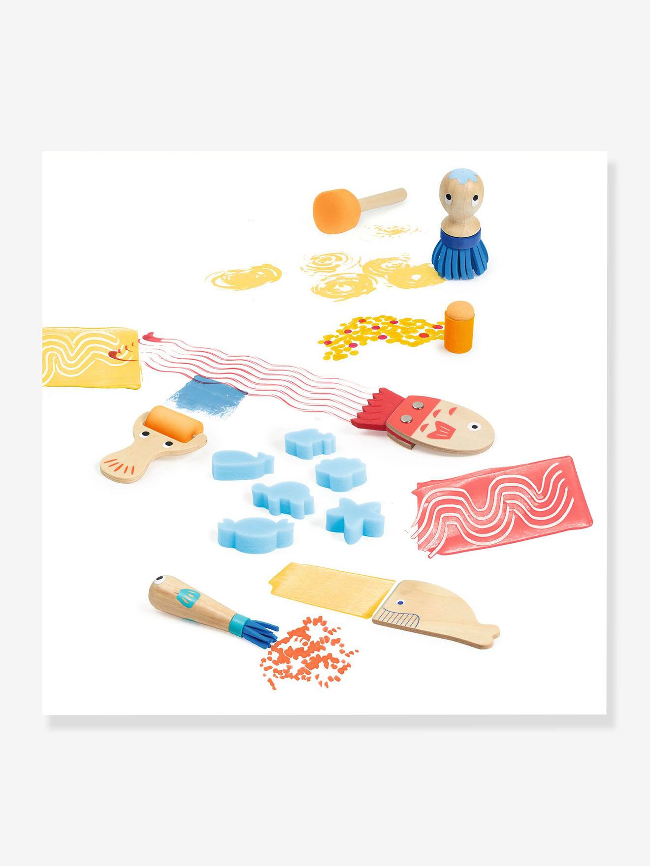Curieux outils pour peindre orange