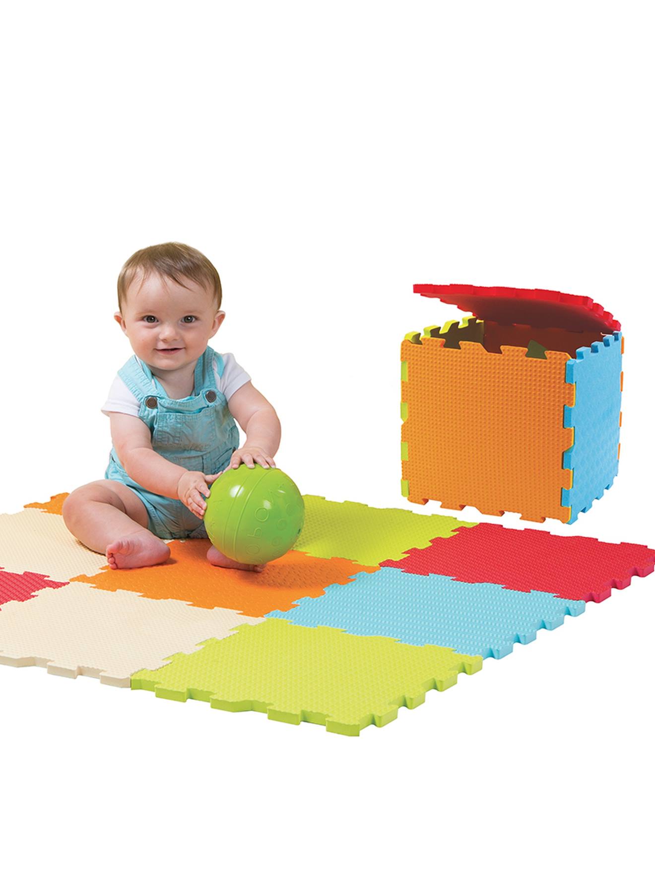 Dalles en mousse touch - uni - multicolore