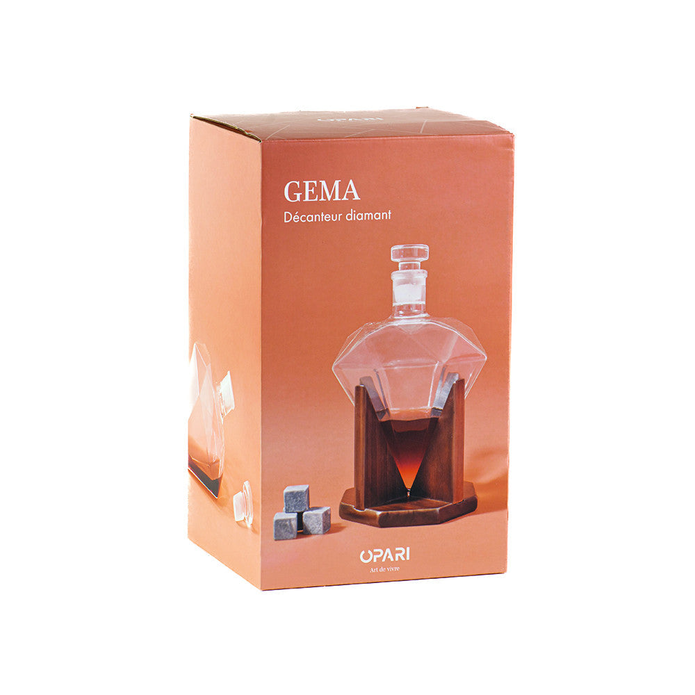 Décanteur Diamant Gema 1000ml - Carafe Vin Originale