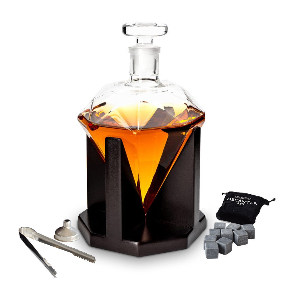 Décanteur Diamant 850ml - Carafe Vin Originale CadoMaestro