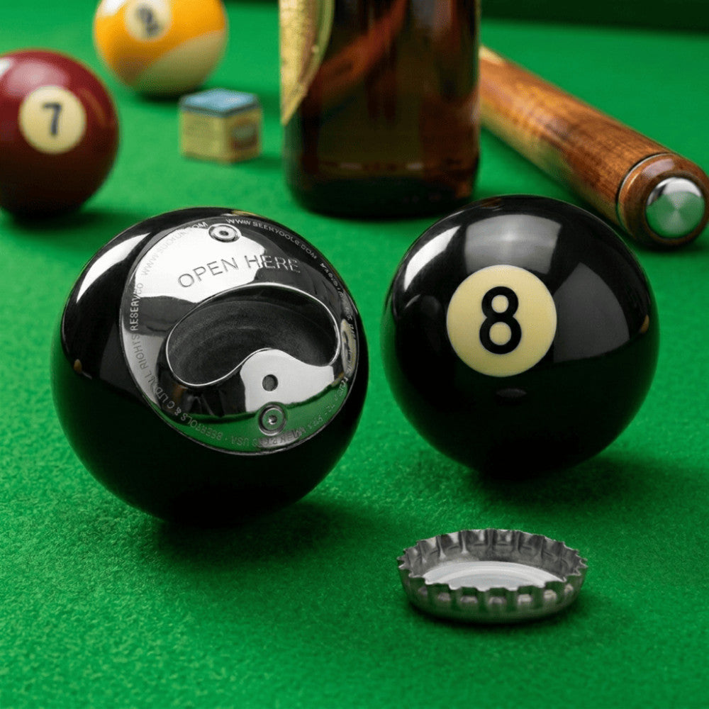 Décapsuleur Boule de Billard N°8 - Décapsuleurs Originaux
