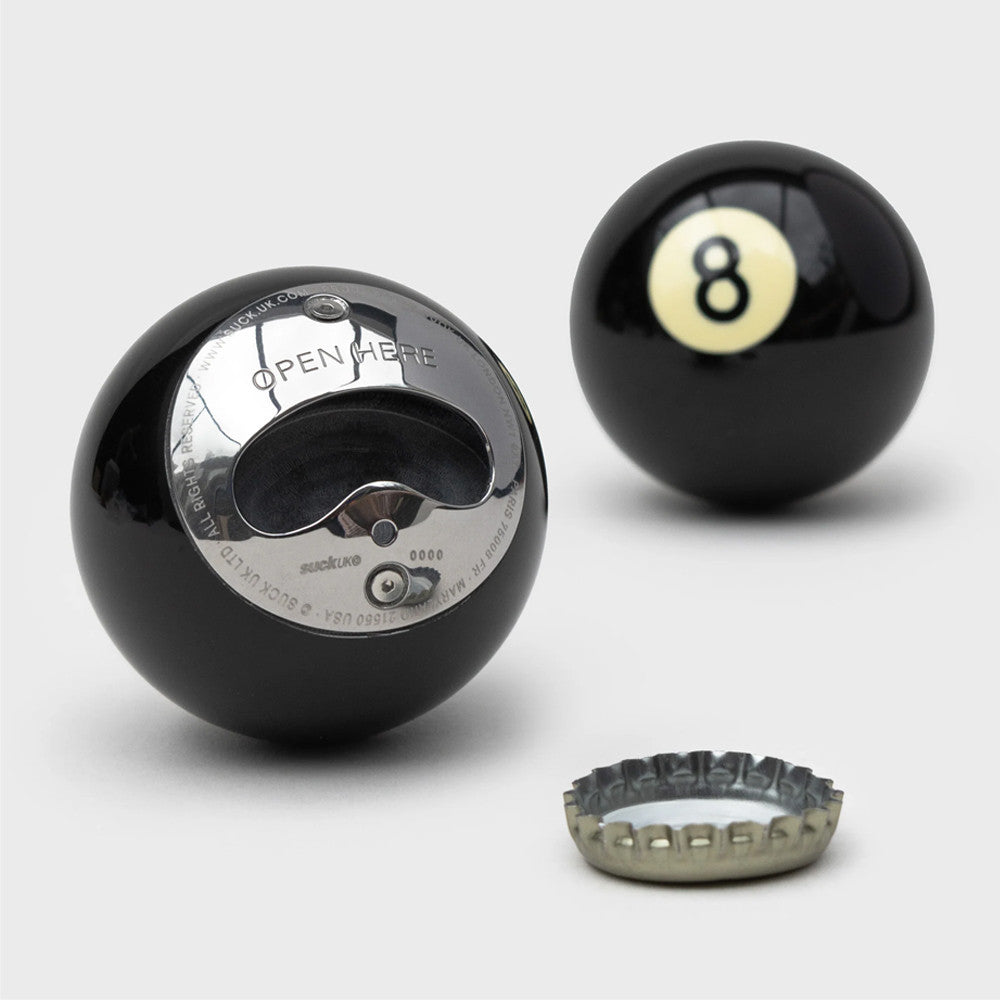 Décapsuleur Boule de Billard N°8 - Décapsuleurs Originaux