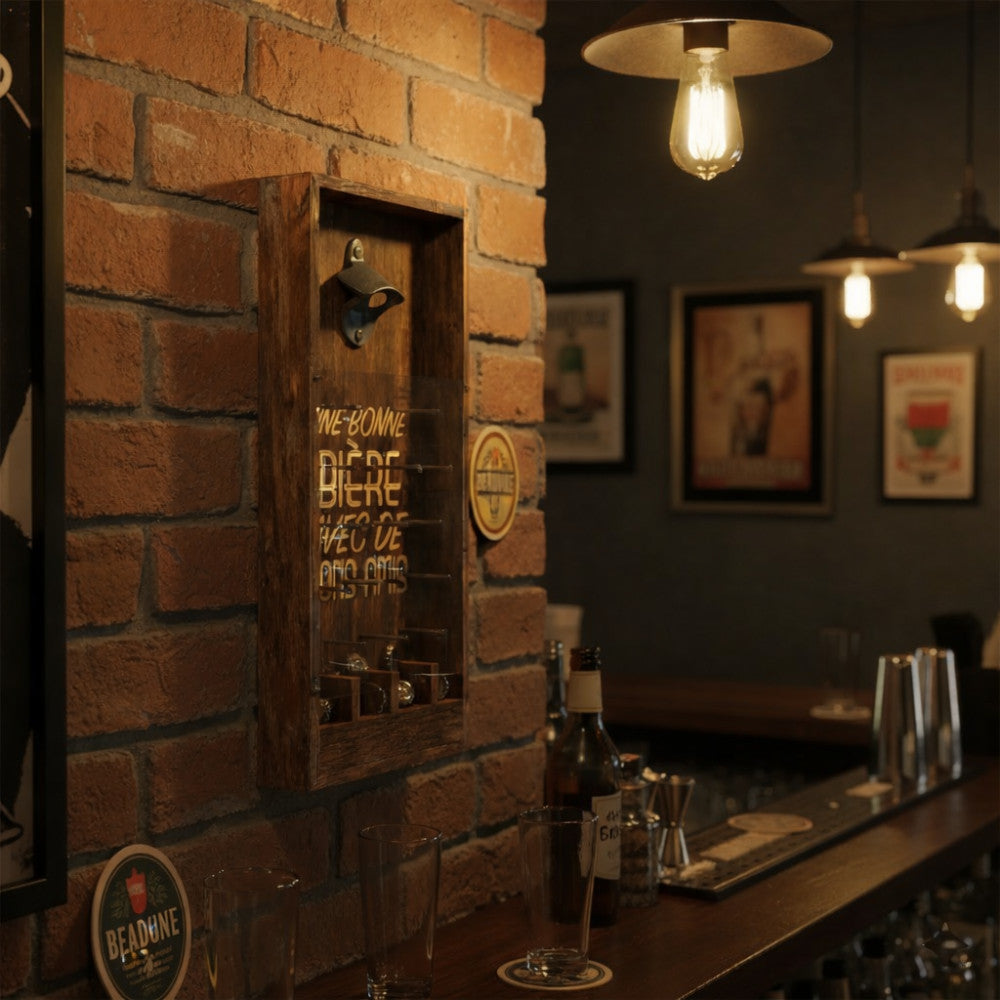 Décapsuleur Mural Jeu à Boire - Accessoire pour la Bière