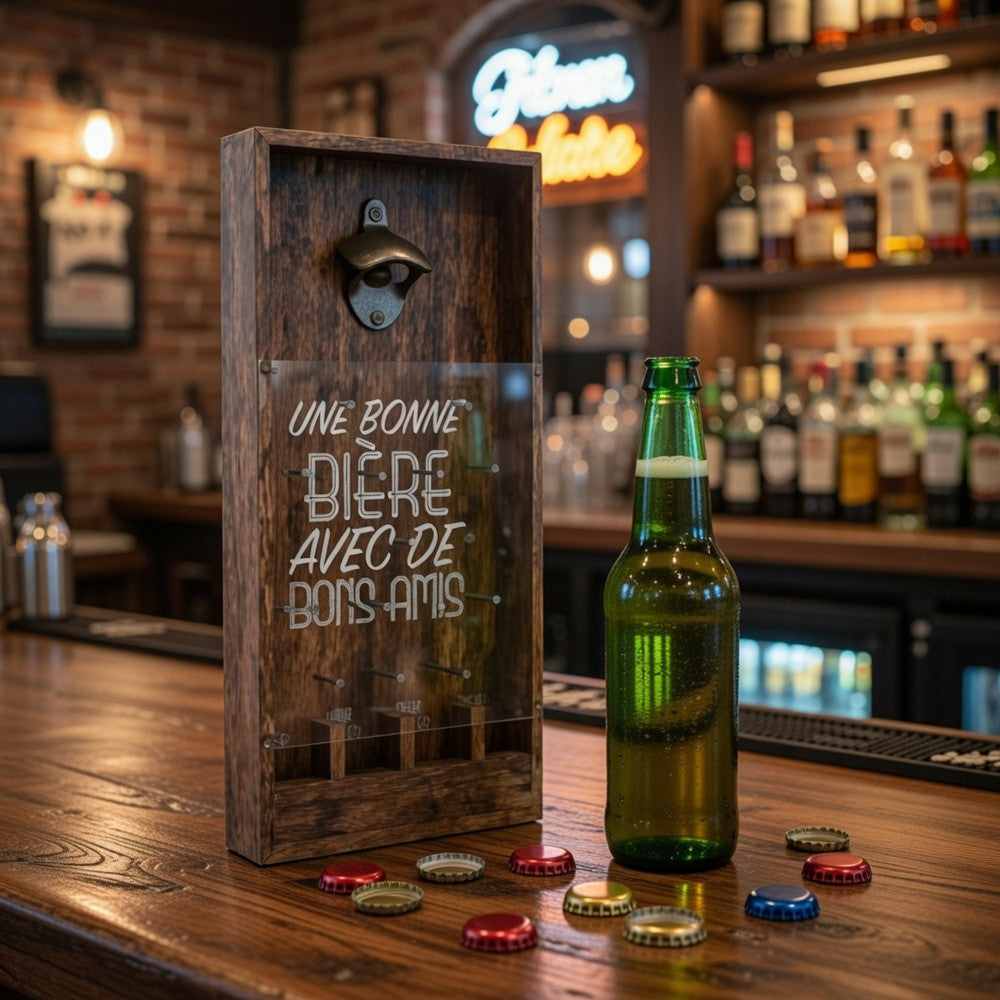 Décapsuleur Mural Jeu à Boire - Accessoire pour la Bière