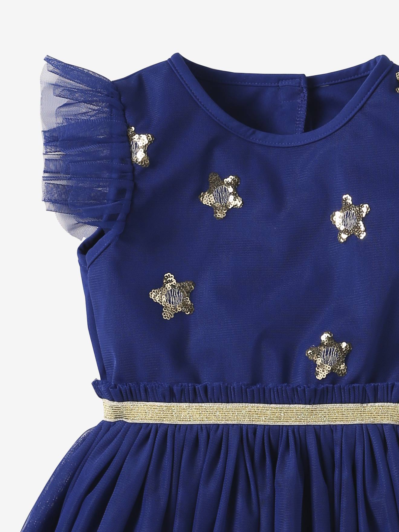 Déguisement de princesse étoiles bleu