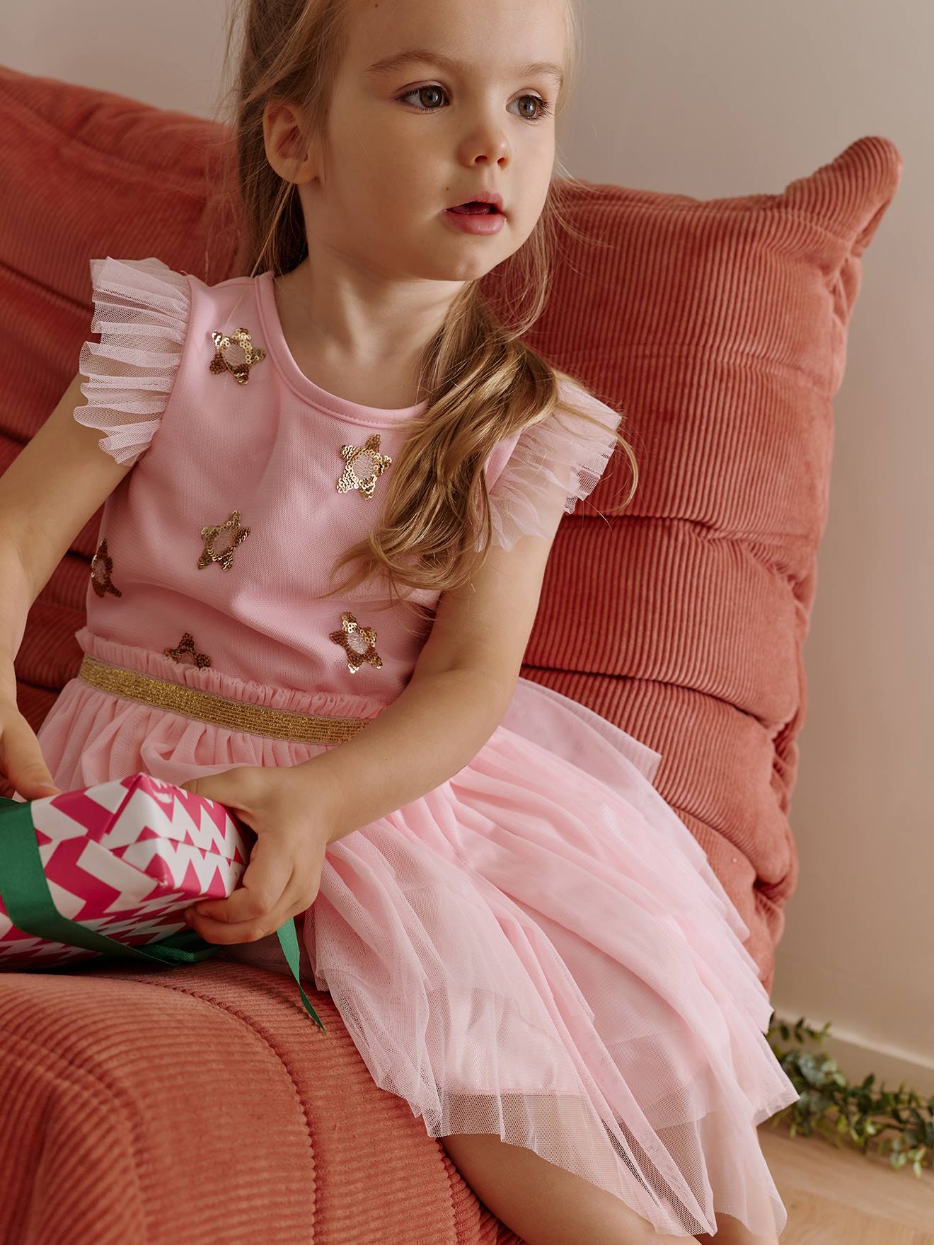 Déguisement de princesse étoiles rose