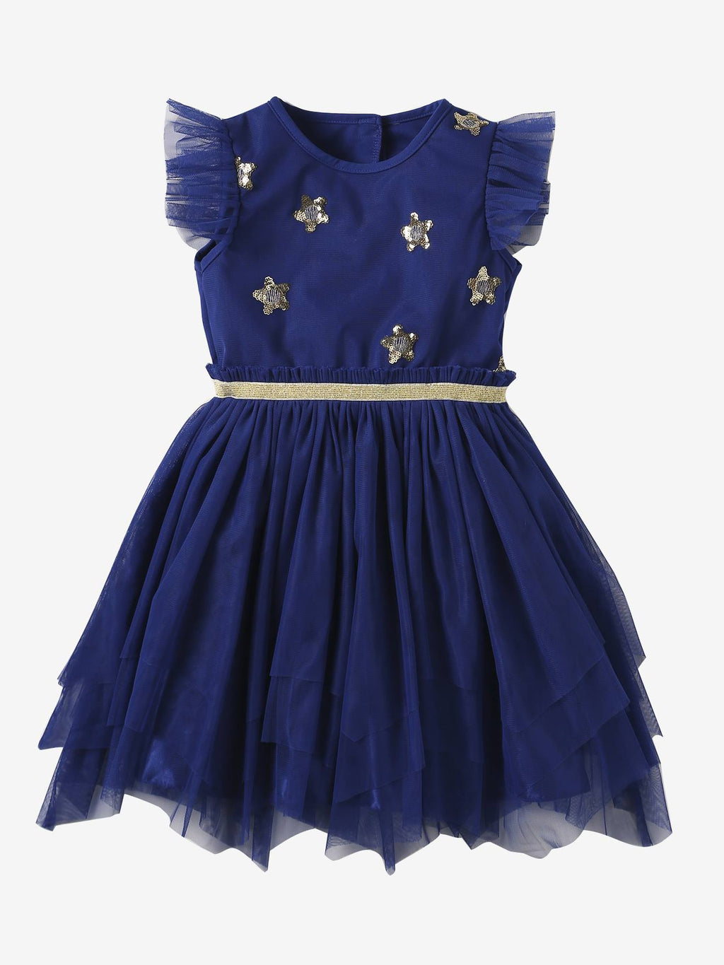 Déguisement de princesse étoiles bleu