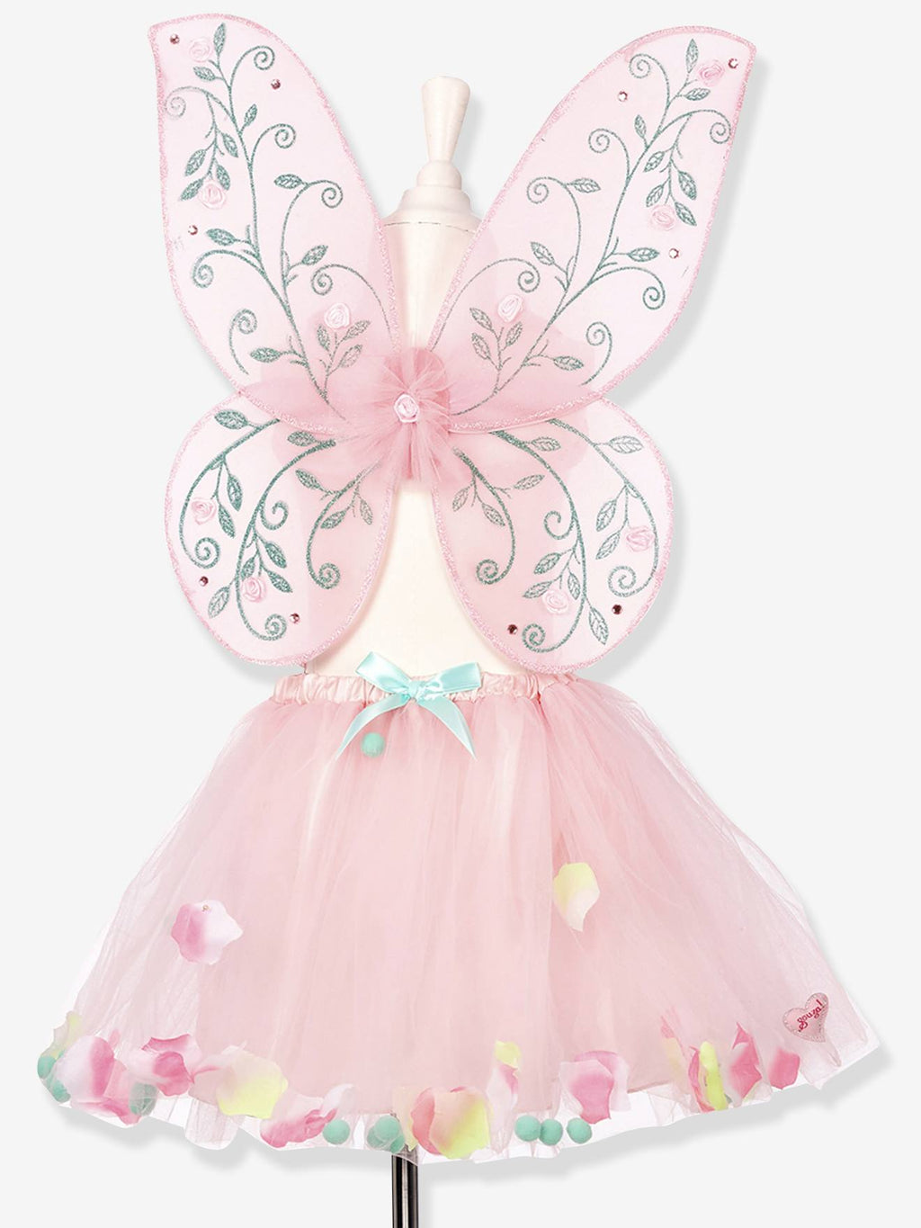 Déguisement elody : jupe + ailes rose
